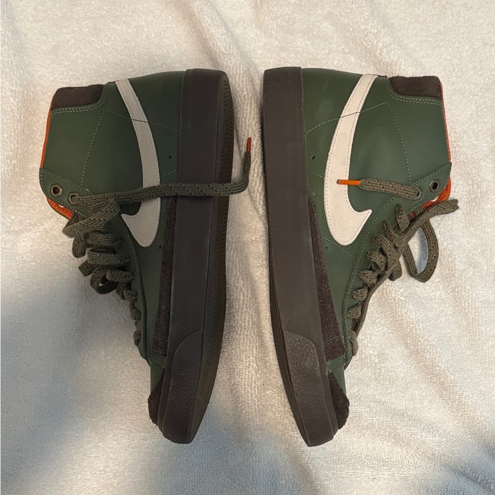 Nike Olive and Black High-Top Sneakers